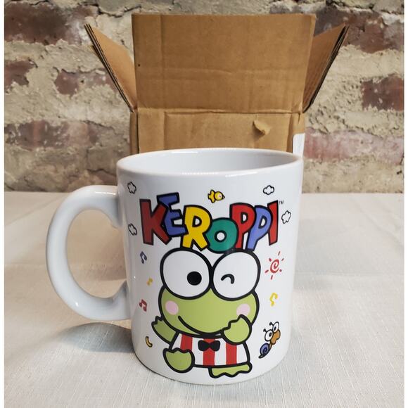 Other - Keroppi Sanrio Coffee Mug Cup 2023 Official Licensed Cute Frog Character White